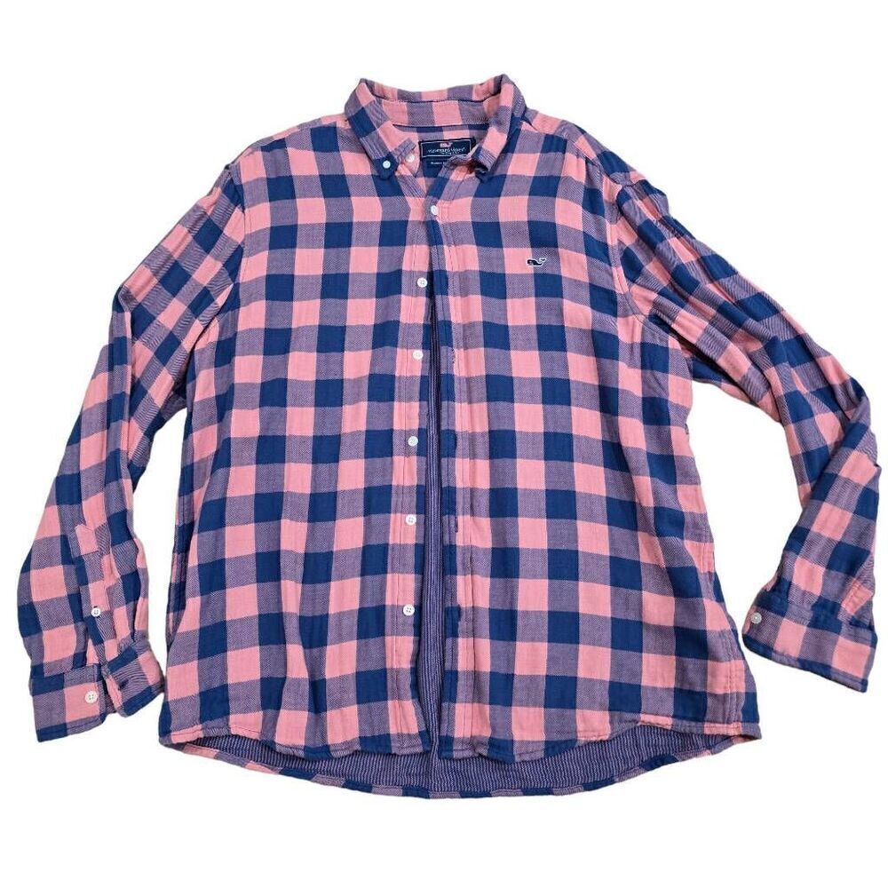 Vineyard Vines Casual Shirt Men's XL Multicolor Striped 100% Cotton Button Down